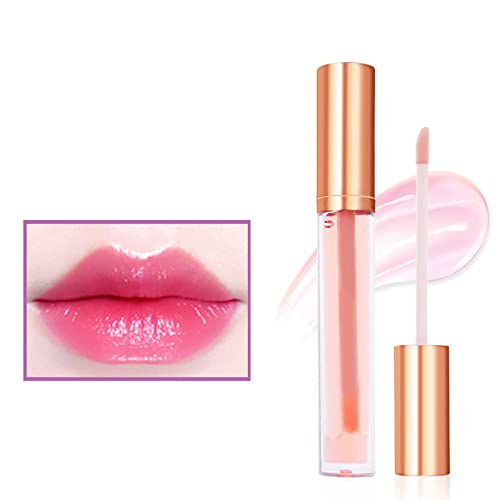 Facos de brilho labial Hidratante Lip Gloss Hidratante Non Stick Longa Longa fornece cor de cor máxima em bolhas de