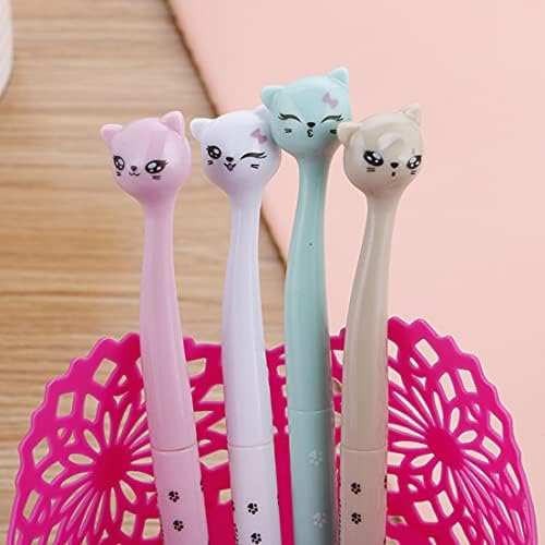 Recheng Cute Gel Gel Cenas, canetas Kawaii divertidas, canetas de tinta preta animal para crianças, material escolar