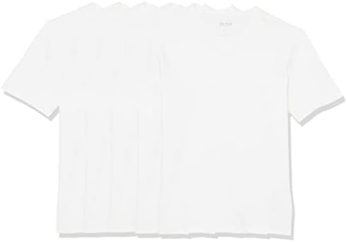 Pacote de camisetas de algodão 5 de algodão masculino