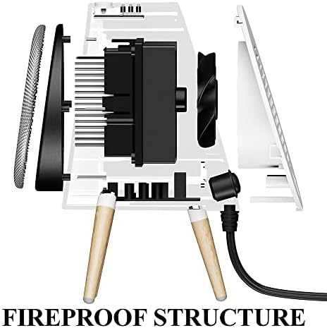 Aquecedores elétricos de desktop portátil de TFGK, 1000W PTC 220V Cerâmica Espaço de aquecimento rápido Termostato Energia de energia aquecimento do quarto para o escritório em casa