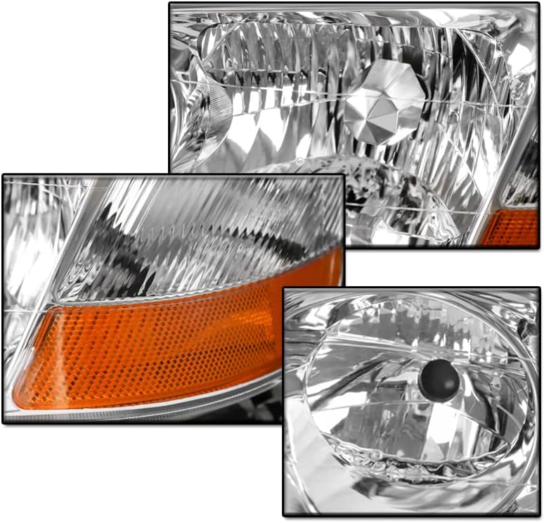 ZMAUTOPARTS SUBSTITUIÇÃO CHROME CARACTINGS FECTAMENTOS COM LUZES DRL LED WHITE de 6 para 2002-2003 Acura TL