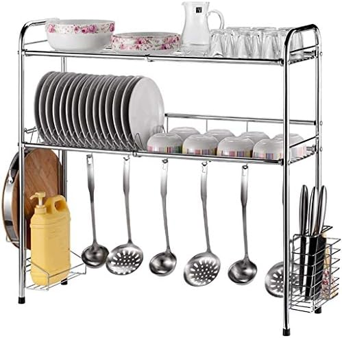 WHLMYH MODERNO PLATA DE COZINHA DE AÇO ANTECIMENTO DE AÇO, RACO DO RATO DO RATA DO RATA DO RACO DO RATA DO RACK RACK RACK TOTLER ORGANIZADOR DE TECLING RACK CAMADA CAMADA PLATA DE COZINHA AÇO ANONIMENTE, 548345CM