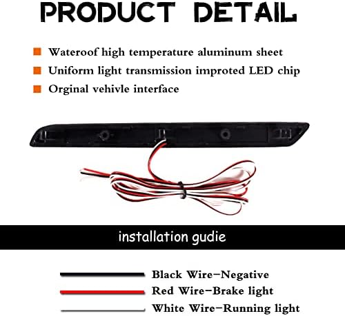 ADIIL 2PCS Lente defumada LED RED LED TRASEIRA FOG LUZ LIGHTORES DE BRAIDAS LUDRAS DE FREIO PARA 2020 2021 2022 TOYOTA