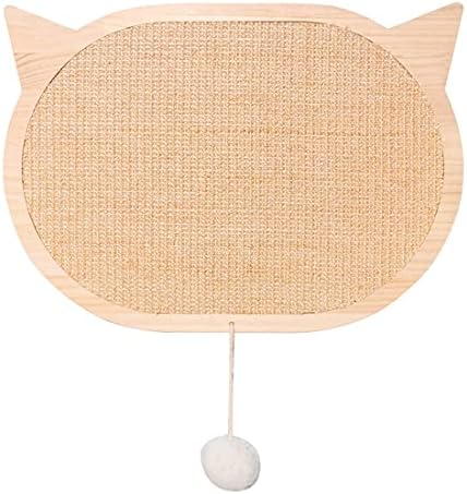 Cat Scratcing Pad Sisal Scratcher Wood Scretanding Board com copos de sucção montada na parede Risping Pad Space Cat Toy para