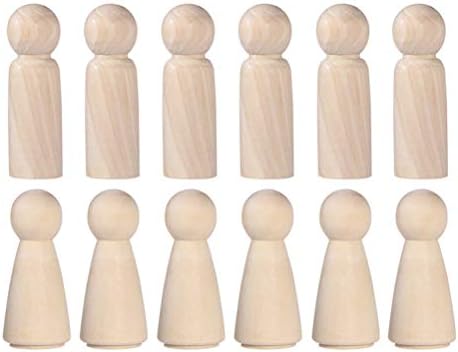 Ultnice 20pcs de madeira PEG PEG INFINCIZADO DO PESSOAS DE MADEIRAS DOLOS DE PESSOAS DE PESSOAS PARA OSTRA DIY