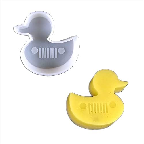 Duawenki Radio Duck Shapes Car Freshie Silicone Mold para fabricar Soap Aroma Beads Car Freshie, Pinging, Candle, Resina