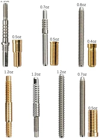 Colaxi Billiards Pool Cue Pin Pin Pin Acessórios, instalação fácil, acessórios de peças resistentes metal piscina leve parafusos