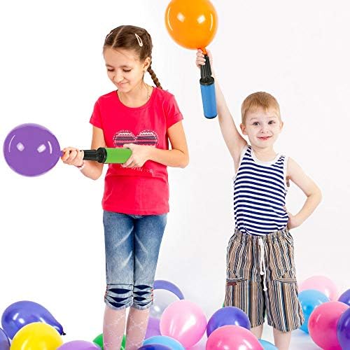 ArtCreativity Balloon Pump Air Inflation Conjunto - pacote de 2 - infladores de ar portáteis de balão, plástico pesado,