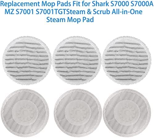 MOP STAPELO DE SUVELHA DE 6 PACO para Shark S7001 S7000AMZ MOP SAPE