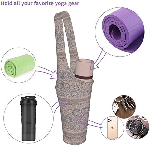 Bolsa de tapete de ioga com stap yoga tate de taças para mulheres titular de ioga com bolsos se encaixa na maioria dos tapetes de
