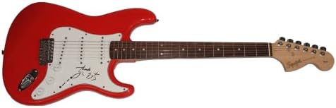 John Fogerty assinou autógrafo em tamanho real Red Fender Stratocaster GUITAR