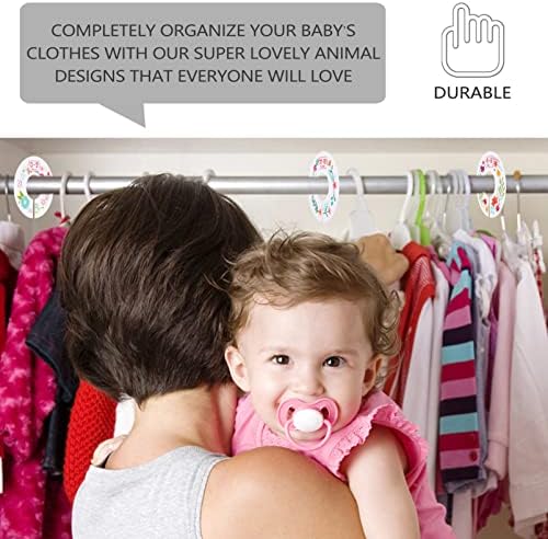Roupas bebês roupas de bebê roupas infantis 2 setsbaby berçário organizador de armário de bebê divisores de tamanho de