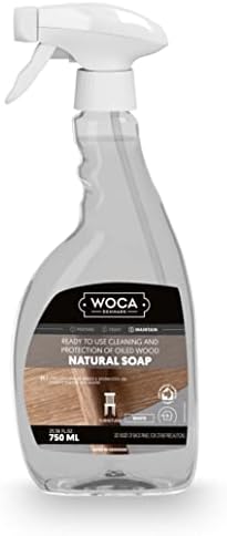 WOCA Dinamarca - Spray de sabão natural - Branco - Limpeza e Proteção Segura de Madeira acabada de óleo - 750 ml