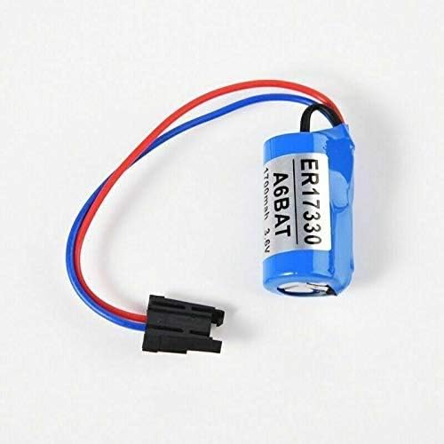 10-PACK A6BAT ER17330V PLC Bateria, 2/3A 3,6V 1700mAh Bateria de íons de lítio com plugue para Mitsubishi Servo A6BAT ER17330V-10pcs