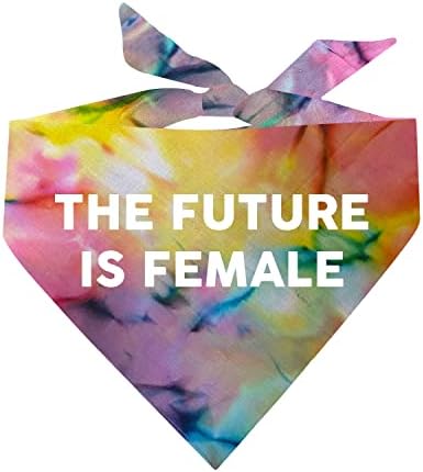 O futuro é feminista feminista scrunc tie triângulo cão bandana