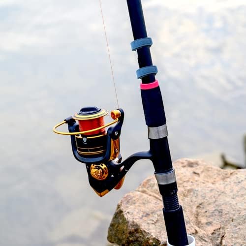 Zsrivk 10pcs Cintos de haste de pesca Magic bastão de fixa de correção de correntes de pesca para largonização, hastes giratórias e hastes de mosca