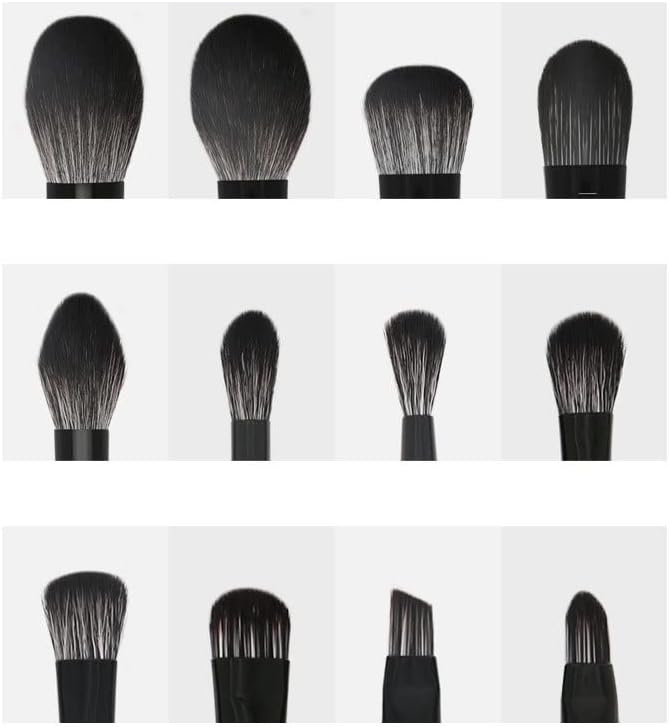 CCBUY 12 Brush de maquiagem Conjunto completo de ferramentas de beleza de pincel de pó solto em pó soltas