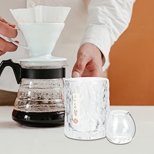 1 Conjunto de arremessador de leite cremador doméstico copo de vidro de estilo japonês arremessador de leite jarro drinques