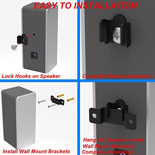 Montagem de parede do alto -falante vdsvksd para Samsung, Sony, Vizio, Roku e mais alto -falantes traseiros, suportes
