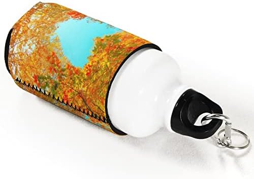 As mangas mais frias Coozies para latas e garrafas isoladores de outono florestas impressão em árvore de cor florestal reutilizável elástico reutilizável
