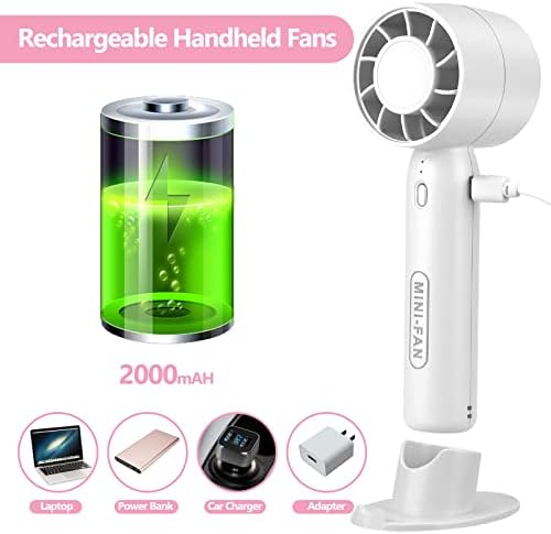 Suheyu Mini Hand Hold Fan, fã pessoal com ventilador de resfriamento ajustável de 3 velocidades, ventilador de mesa USB portátil