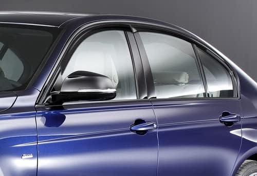 HK5 4 peças fibra de carbono de carbono Real Sun Rain Guard Janela Visor Visor Defletor Compatível com 2012-2018 BMW F30 3-Series
