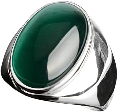Anéis finos de Yistu para mulheres aço inoxidável de aço artificial de anel de pedra de pedra de gato titânio anel de aço de titânio