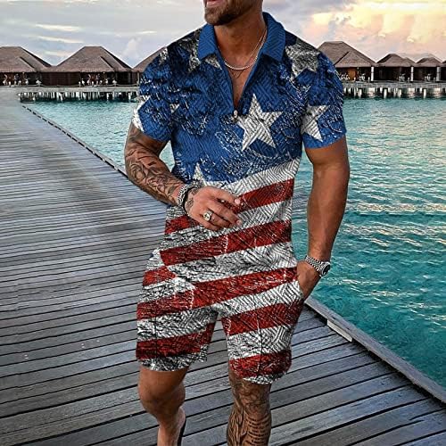 Miashui Tan Suit Mens Dia da Independência FAG Primavera e verão Fashion Leisure Seaside Beach Holiday 3D Digital Mens Dress