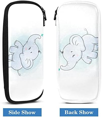 Big Capacate Lápis Caso Cartoon Baby Elephant Butterfly Supplies Lápis Bolsa Bolsa de maquiagem Bolsa para meninos adolescentes