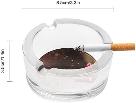Cinzelos de cinzas para cigarros Batom de cristal bandeja de cinzas de vidro fumando portador de cinzas para a mesa de escritório