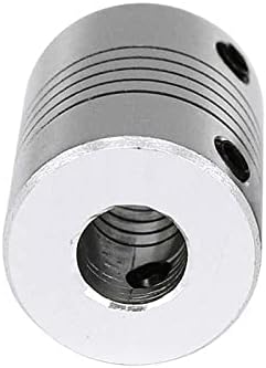 Acoplamento do eixo Kenid D19L25 5mm 6mm 6,35mm 8mm 10mm de alumínio flexível Couplador de mandíbula para motor de passo das peças