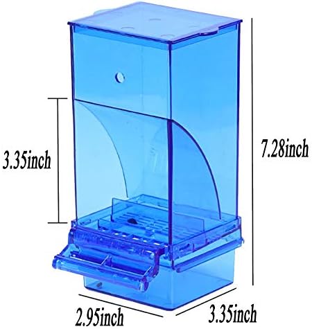 Hamiledyi No Mess Bird Cage alimentador de alimentação automática de sementes de papagaio com bolas de mastigar acrílico