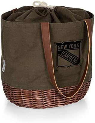 Time de piquenique NHL Unisisex-Adult NHL Coronado Tela e Willow Basket Tote, sacola de piquenique, sacola de praia