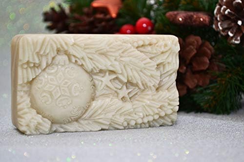 Natal Bauble Silicone Mold Soap gesso de resina de cera Clay