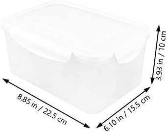 Caixa de armazenamento de armazenamento de alimentos para cabilock com tampas de contêineres secos organizador de geladeira empilhável para lanche de lanche de açúcar Bin armazenamento de ovo