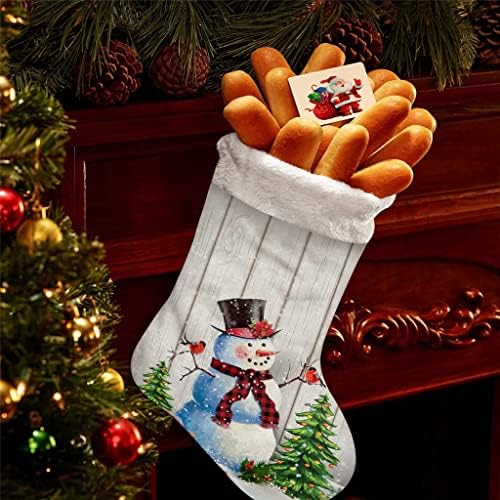 WXBDD Snowman de neve árvore de madeira de madeira meias de natal Decorações de Natal para casas de ornamentos pendurados