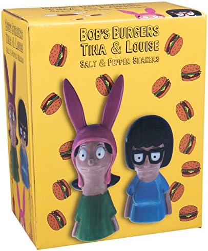 Bob's Burgers Tina e Louise Salt e Shaker de pimenta Conjunto - Cerâmica - Ótimo presente para fãs de Bobs Burgers