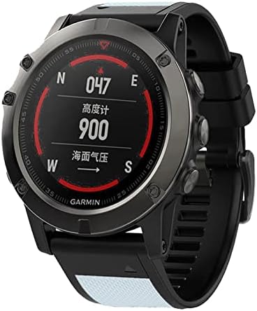 NYCR 26 22mm Rápula rápida para Garminix 6x 6 Pro 5x 5 Plus 3 HR Enduro 935 Silicone EasyFit Wrist Smart Watch Bracelet