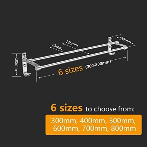 -S prateleiras, prateleiras de toalhas, prateleiras do banheiro, suporte de barra duplo para obter as plataformas de toalha, 2 bares.