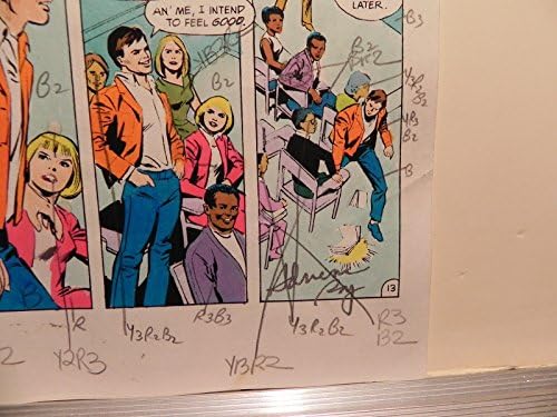Teen Titans Drug Book2 P.G 13 Flash Original Color Production Art assinado A. Roy