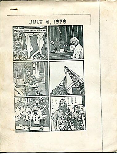 4 de julho de 1976-Philadelphai 4 de julho de fim de semana Comic Con-Bill Drawings-VG