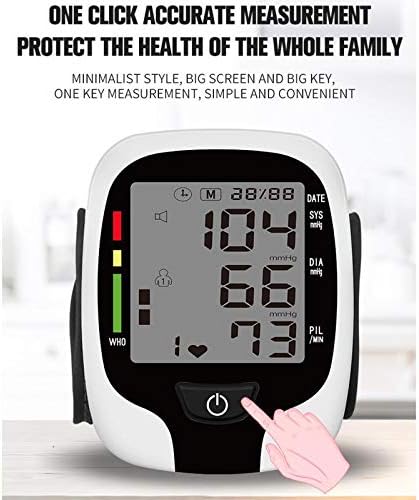 Monitor de pressão arterial de pulso Camidy, tipo de pulso digital elétrico Esfibmomanômetro com luzes indicadoras