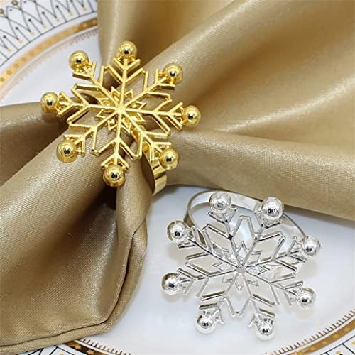 YGQZM 8PCS Snowflake Nardners Bardys para Decoração de mesa para jantar de casamento