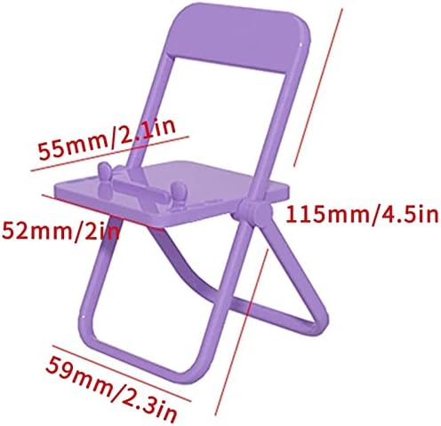 Fuxinworld 2022 Novo suporte de telefone da mini cadeira, suporte de celular universal colorido universal berço móvel de vários ângulos