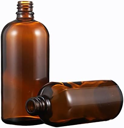 Hggdkdg Gotor de garrafa de metal de tampa âmbar de vidro Pipeta essência Diy Aromaterapia Skincare líquido