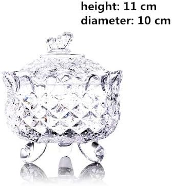 Anncus colorido de vidro banhado Butterfly Crystal Candy Jar Gift Wedding Festive Jewelry Box com tampa de tampa de açúcar de tanque