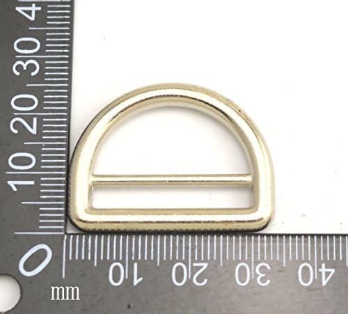 Fenggtonqii 1 Diâmetro interno liga de zinco barra dupla de barra de fivelas de anel D para correia de cinta opcional