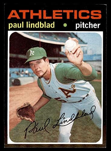 1971 Topps 658 Paul Lindblad Oakland Athletics NM+ Atletismo