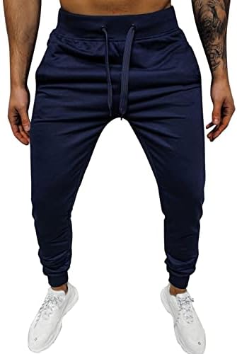 Sezcxlgg mass de moletom masculino calças de hiphop masculinas de cor de arco de pista sólida de cor de cor de corça com bolso