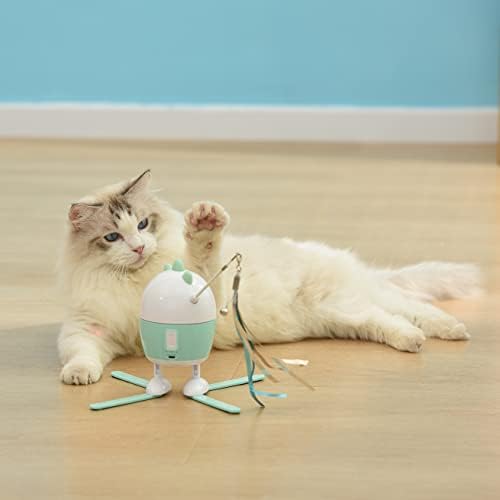 Ladumu Interactive Cat Toy com projeção a laser elétrica com cobrança USB Acessórios para animais de estimação de